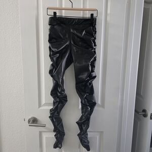 Windsor Black Faux Leather Pants